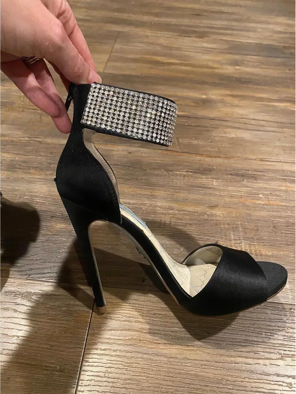 Betsey Johnson Rhinestone Heels sz 6.5